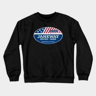 Janeway 2020 Parody Campaign Sticker Crewneck Sweatshirt